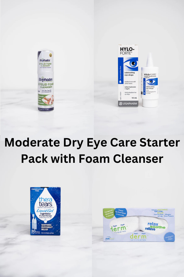 Moderate Dry Eye Care Starter Pack with Foam Cleanser