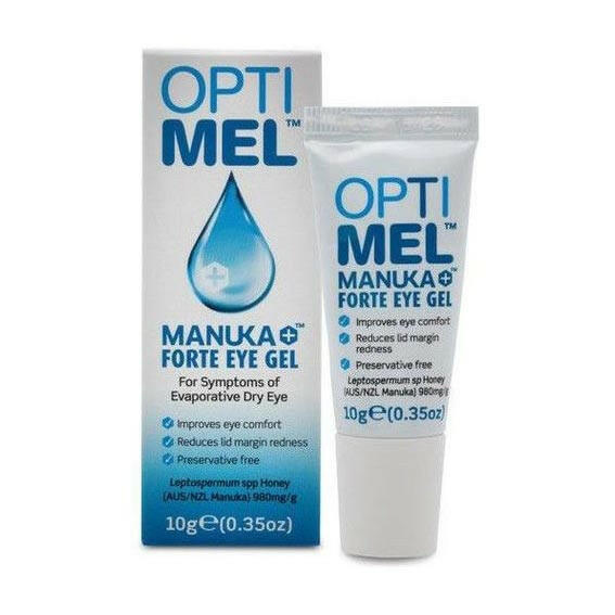 Optimel Manuka Forte Eye Gel is a 10g tube.