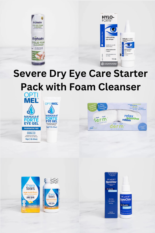 Severe Dry Eye Care Starter Pack with Foam Cleanser