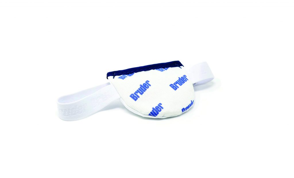 Close up image of Bruder Single Eye Compress Moist Heat for dry eyes.