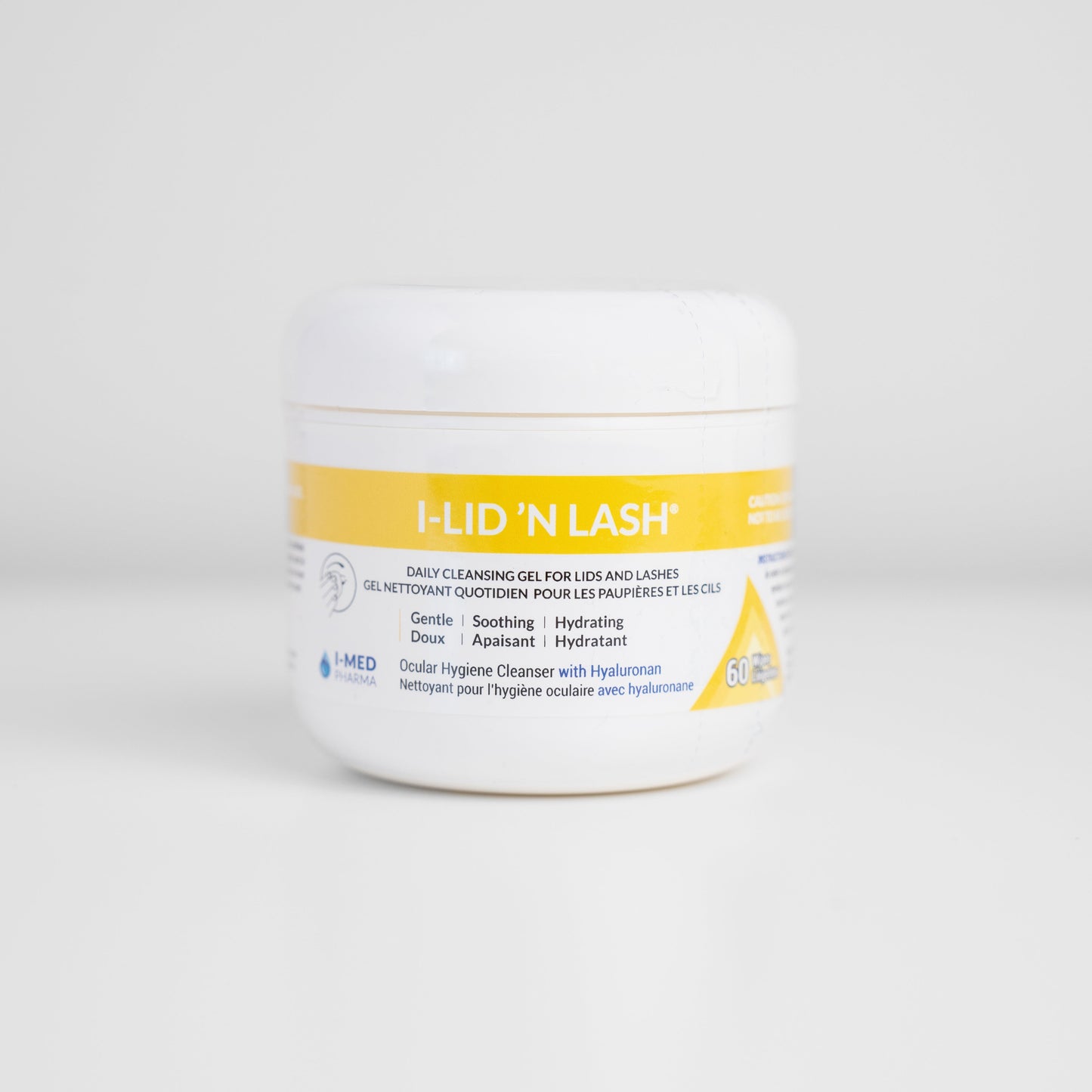 I-Lid ’N Lash eyelid wipes box for daily blepharitis relief