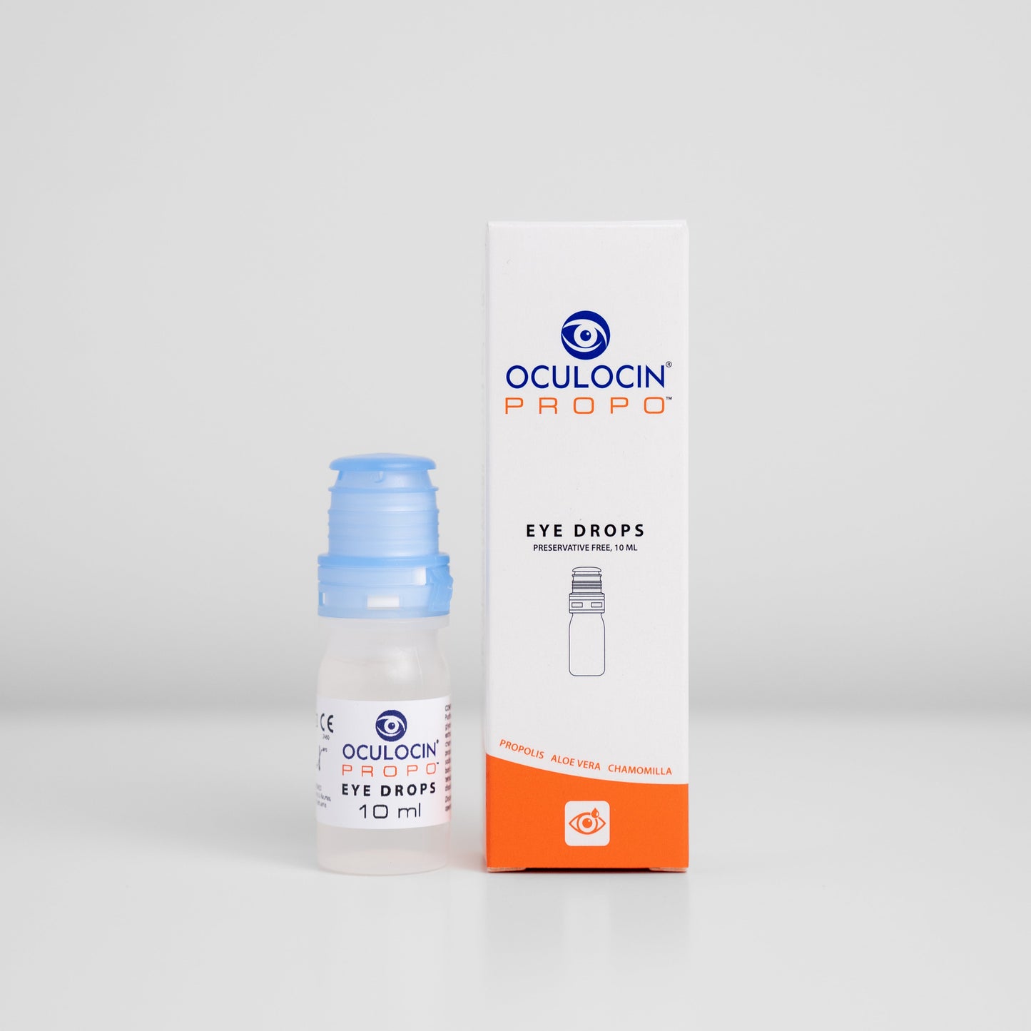 Oculocin Pro eye drop bottle and packaging on a white background