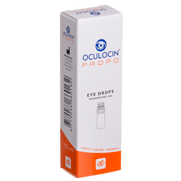 Oculocin Prolo eye drops packaging on a white background