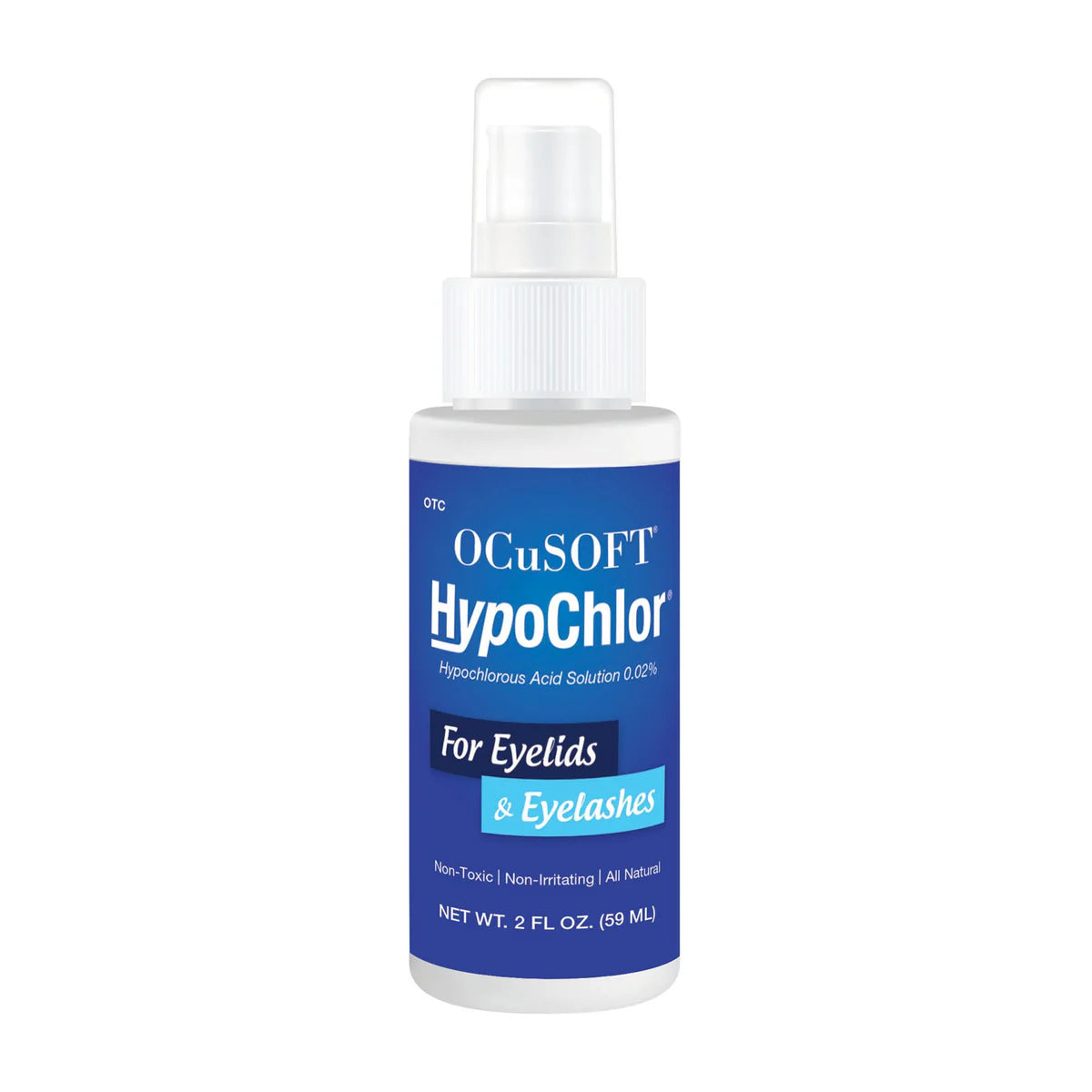 OCuSOFT HypoChlor bottle for eyelids and eyelashes on a white background