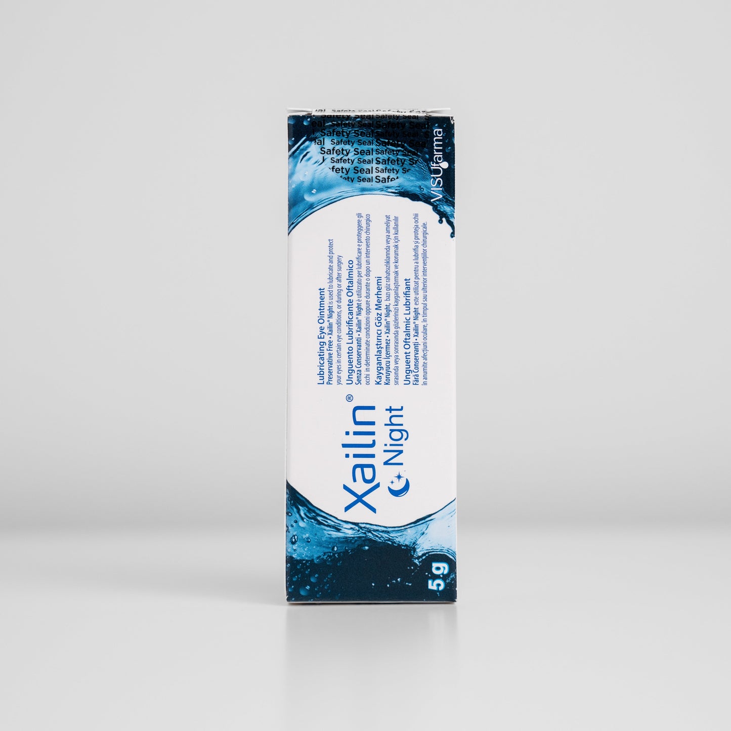 Xailin Eye Gel packaging for dry eye relief overnight