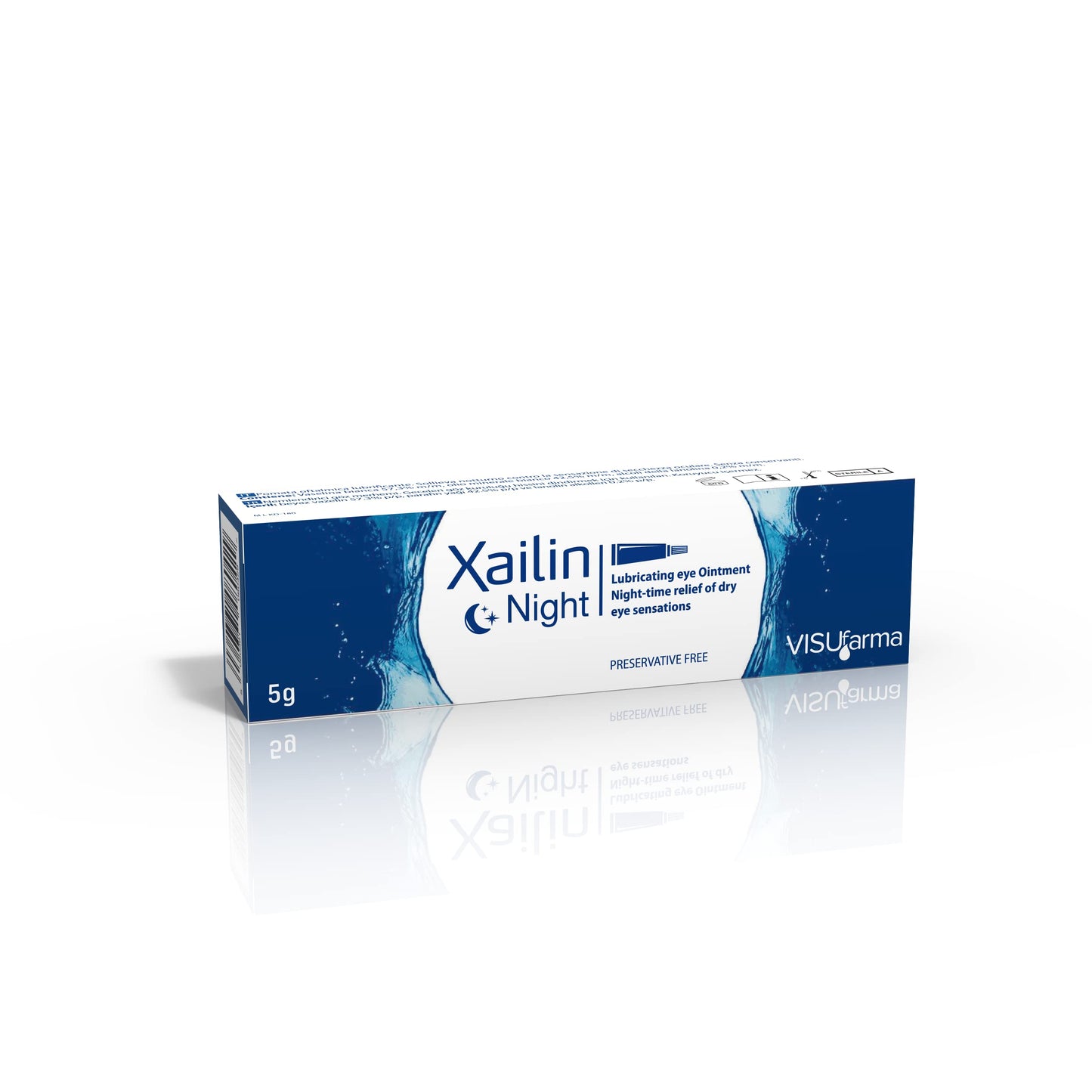 Box of Xailin Night eye gel on a white background