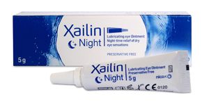 Xailin Night eye treatment packaging on a white background