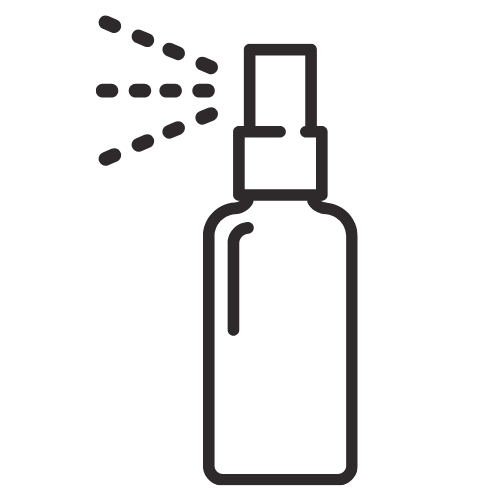 A hygienic eye spray for blepharitis or eye irritation.