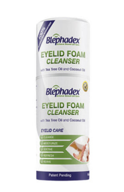 Blephadex Eyelid Foam Cleanser with Tea Tree Oil & Coconut Oil - 50ml