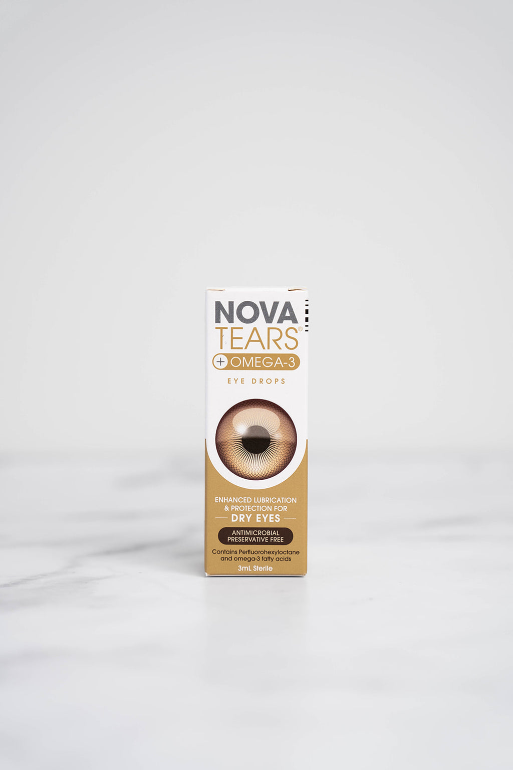 A box of NovaTears + Omega 3 for Dry Eys.