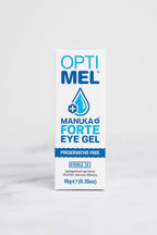 A box of Optimel Manuka Honey Forte Eye Gel.