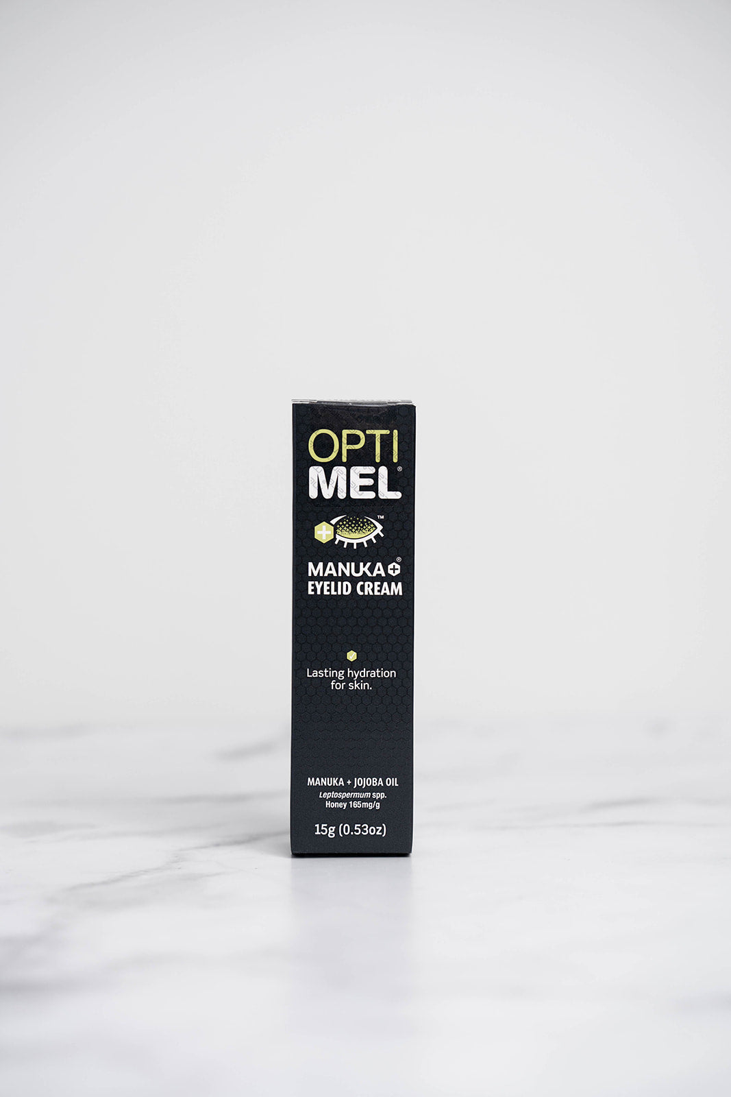 A 15g box of Optimel Manuka + Eyelid Cream