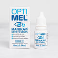 A bottle of Manuka Honey Eye drops to improve eye comfort and reduce lid margin redness.
