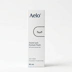 Aelo eyelid and eyelash wash packaging on a white background