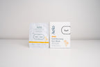 A box of Aélo self-warming eye masks with Chamomile on a white background
