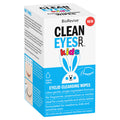 Box of BioRevive Clean Eyes Kids eyelid cleansing wipes on a white background