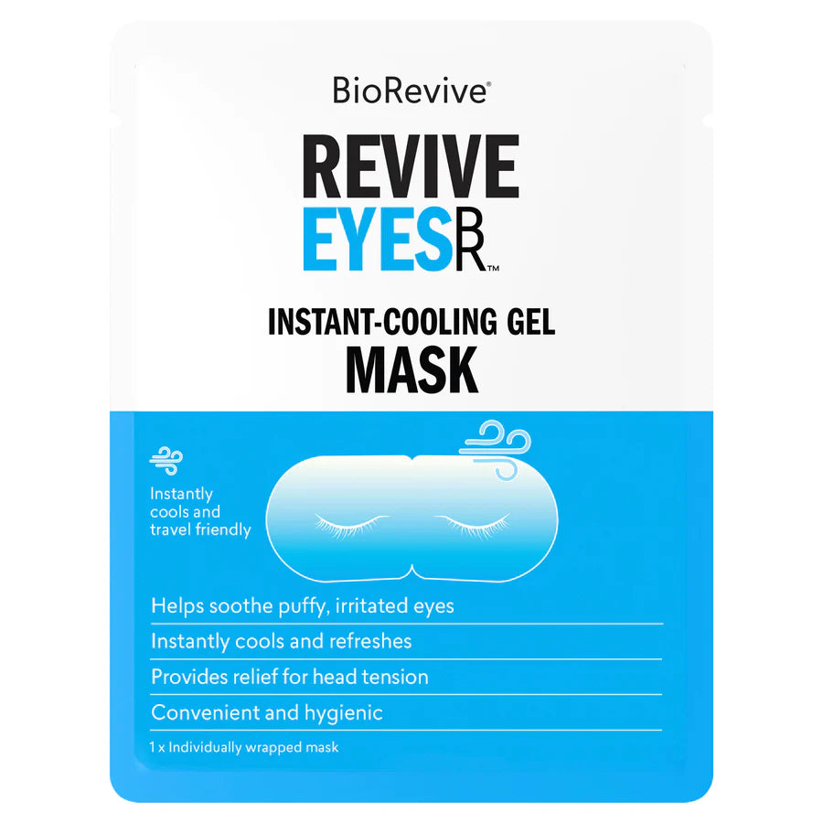 BioRevive Revive Eyes Instant-Cooling Gel Mask packaging on a white background