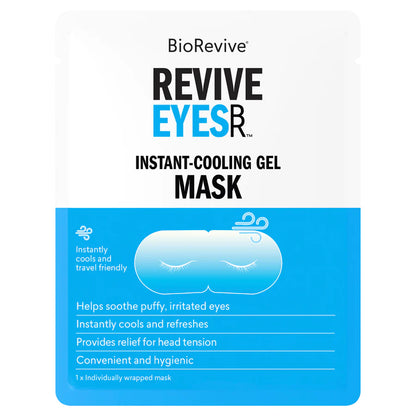 BioRevive Revive Eyes Instant-Cooling Gel Mask packaging on a white background