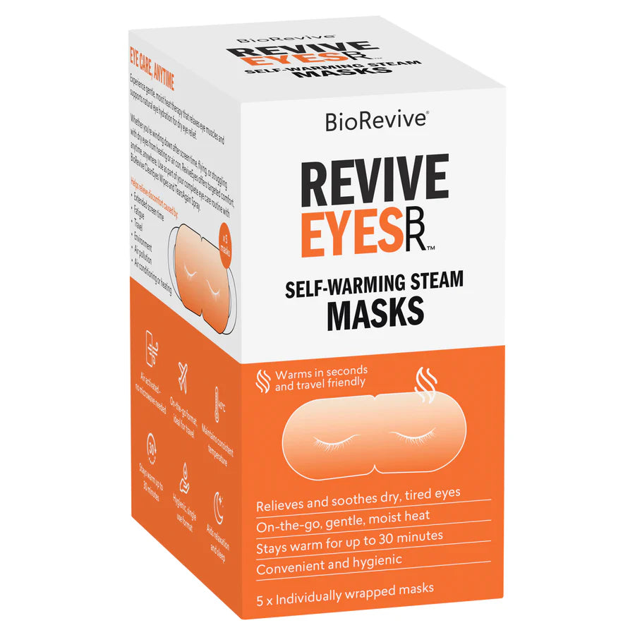 Biorevive Revive Eyes Self-Warming Steam Masks - 5 pack