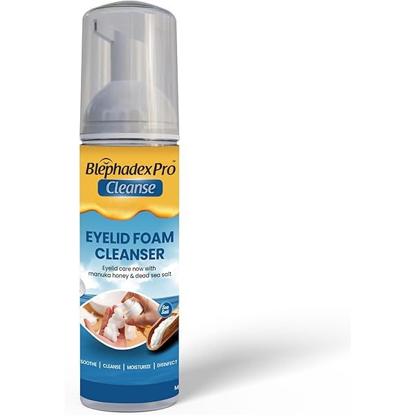 Blephadex Pro Cleanse Eyelid Foam Cleanser on a white background