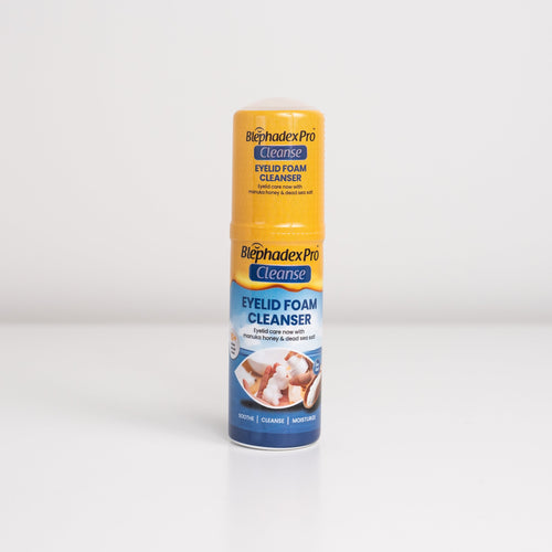 Blephadex Pro Cleanse Eyelid Foam Cleanser with Dead Sea Salt & Manuka Honey for blepharitis relief