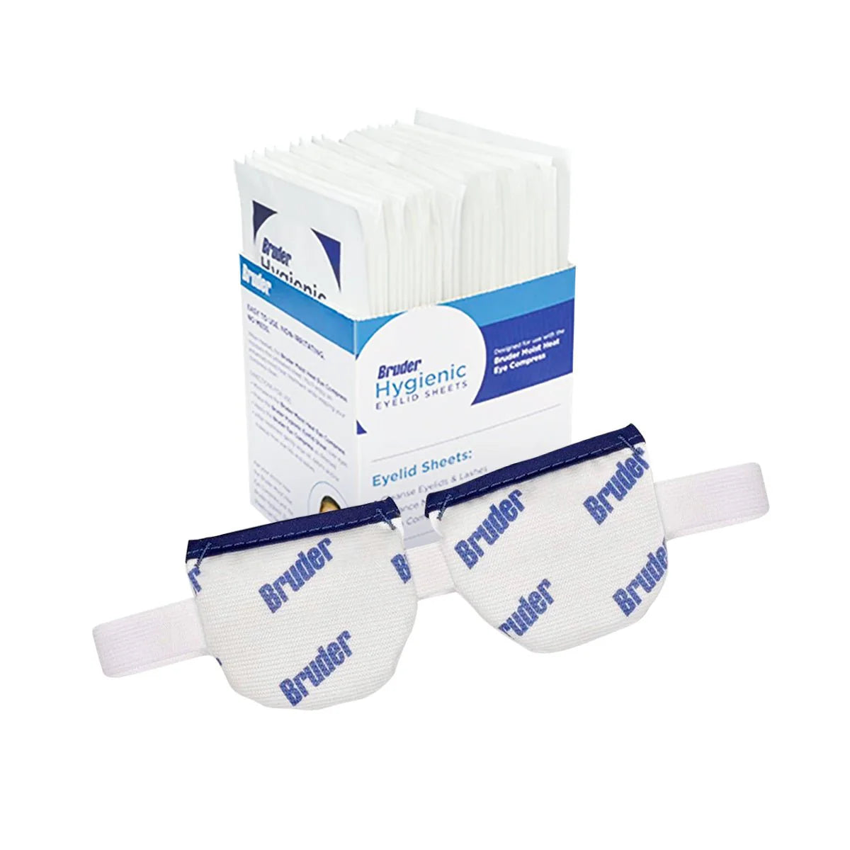 Bruder eyelid sheets with packaging on a white background