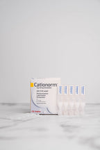 Cationorm Eye Drop Emulsion Vials for long-lasting dry eye relief.