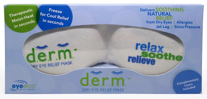 Close up of DERM Dry Eye Relief Mask