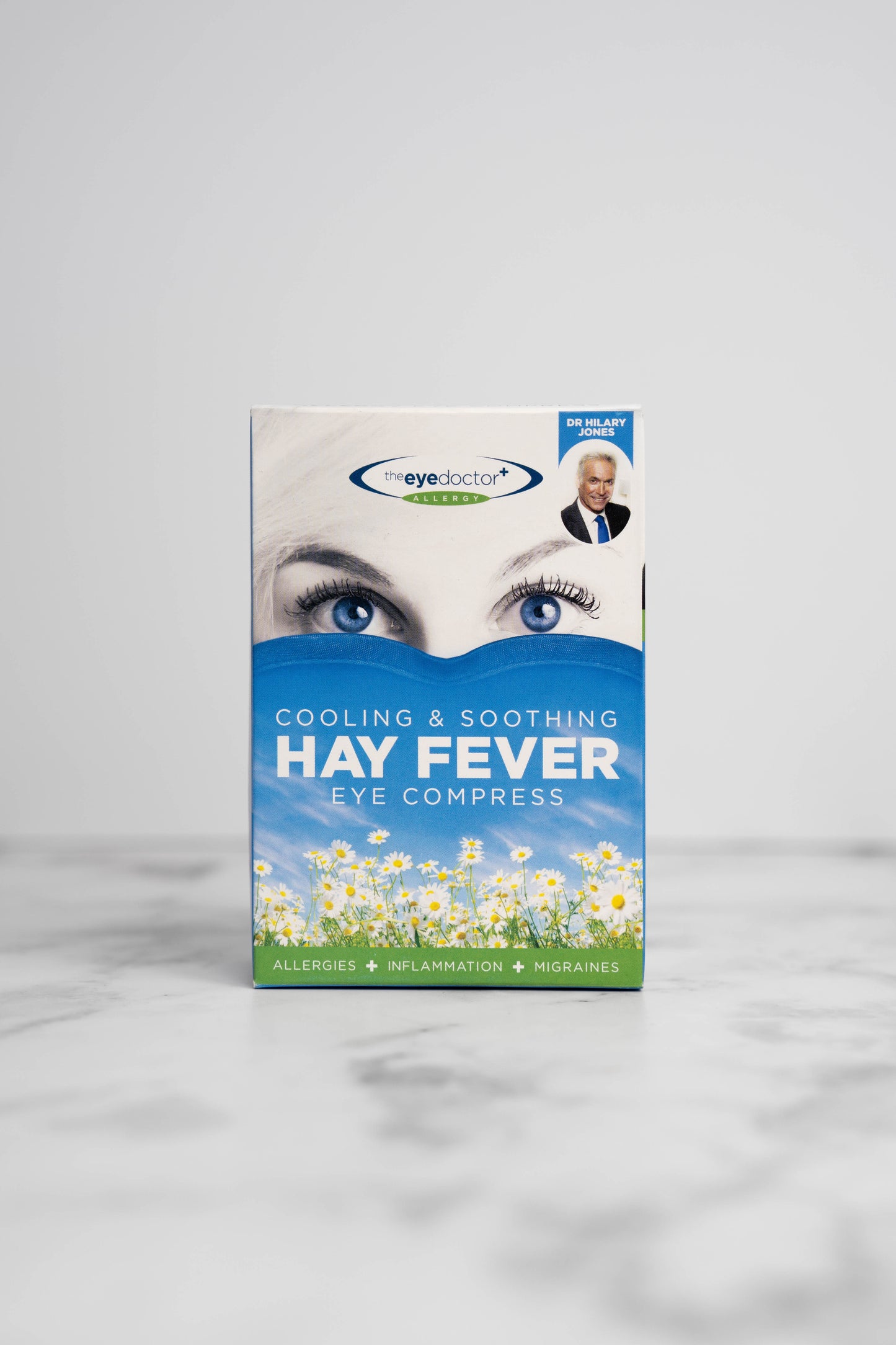 The Eye Doctor Cooling & Soothing Hay Fever Eye Compress packaging.