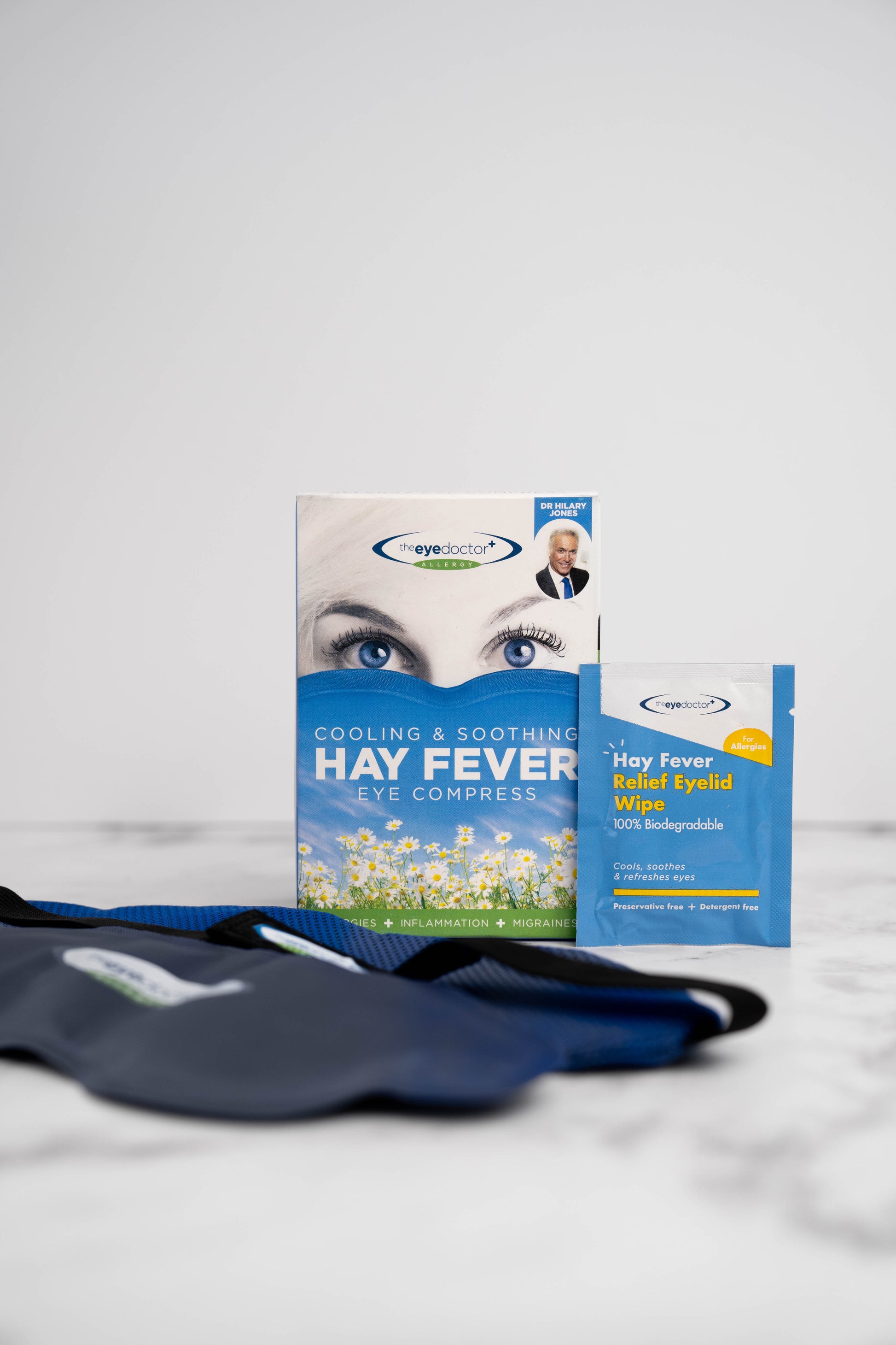 The Eye Doctor Cooling & Soothing Hay Fever Eye Compress for allergy relief.