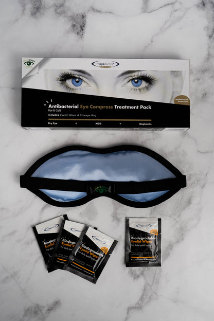 The Eye Doctor Premium Antibacterial Eye Compress Treatment Pack for soothing and effective eye care.