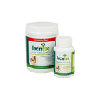Two Lacritec eye relief supplement containers on a white background