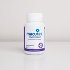 Macutec Once Daily supplement bottle on a white background