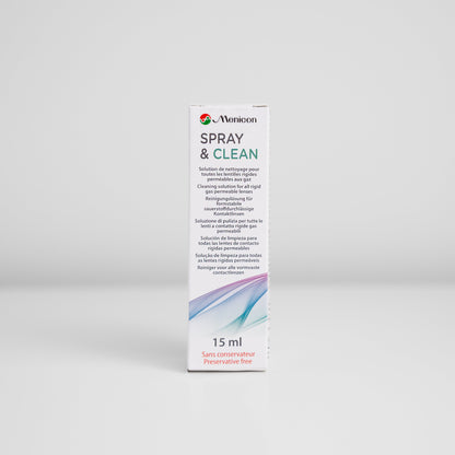 Menicon Spray & Clean Contact Lens Cleaner 15ml box