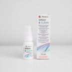 Menicon Spray & Clean Contact Lens Cleaner 15ml bottle and box