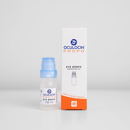 Oculocin Pro eye drop bottle and packaging on a white background