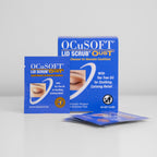 Box and sachets of Ocusoft Oust Demodex eyelid wipes