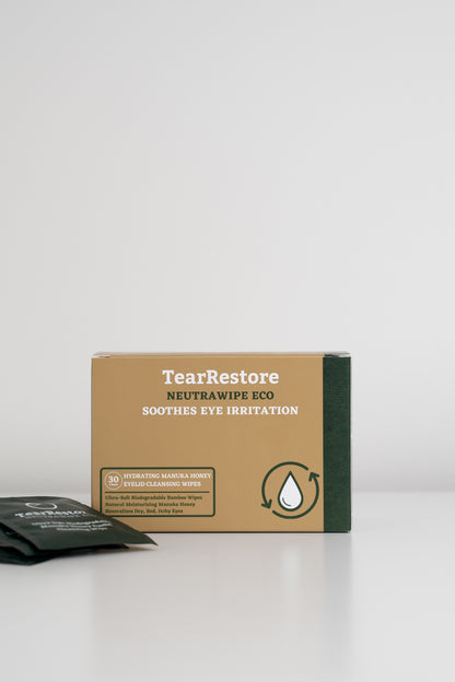 TearRestore NEUTRAWipe Eco packaging on a white background