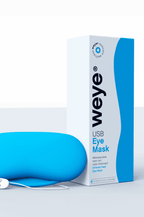 Weye USB Eye Mask packaging on a white background