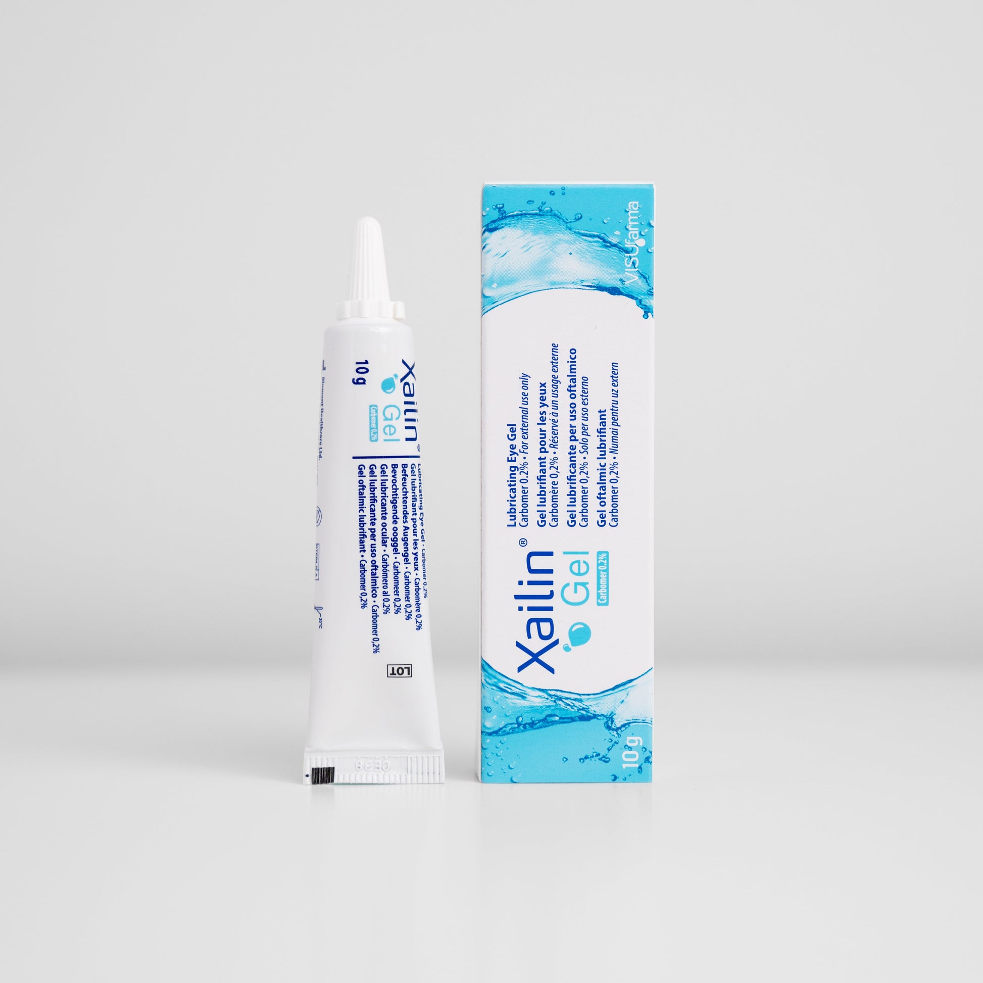 Xailin Eye Gel tube and box for dry eyes