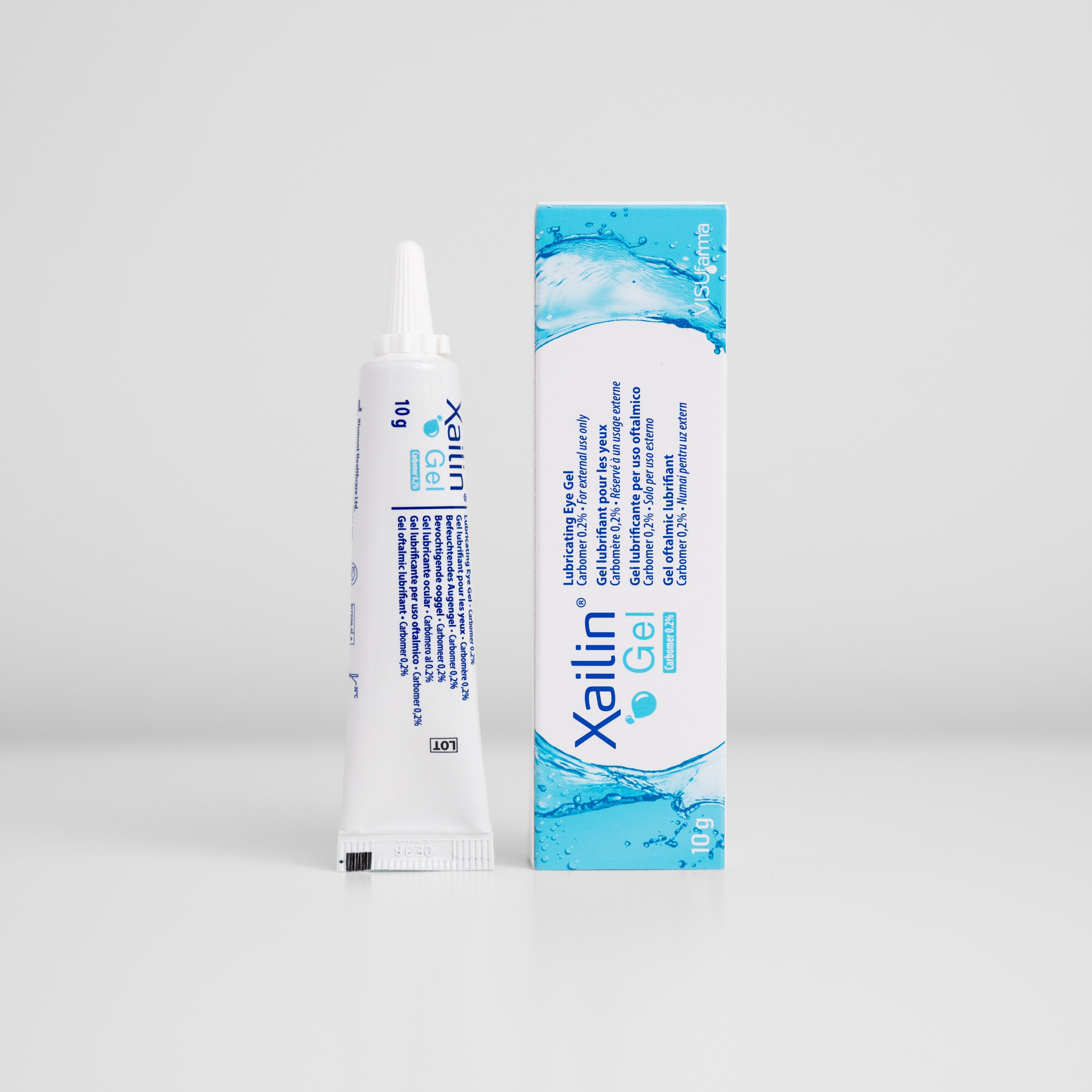 Xailin Eye Gel tube and box for dry eyes