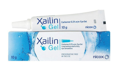 Xailin Gel packaging with tube and box on a white background