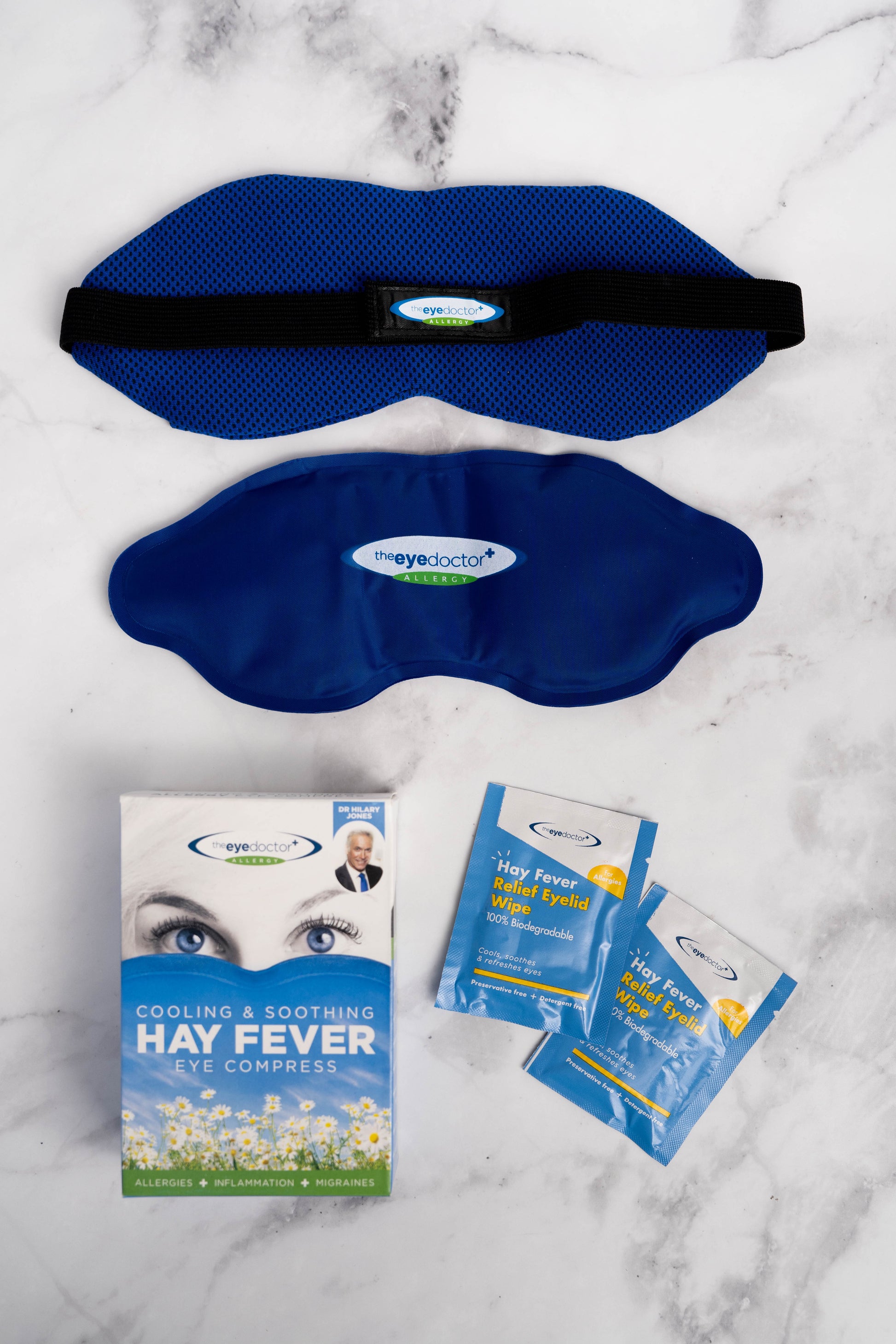 The Eye Doctor Cooling & Soothing Hay Fever Eye Compress for allergy relief.