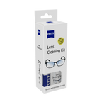 Zeiss Lens Cleaning Kit box for cleaning eyeglasses and camera lenses, on a white background