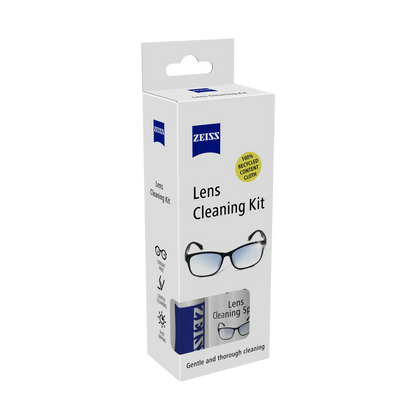 Zeiss Lens Cleaning Kit packaging on a white background